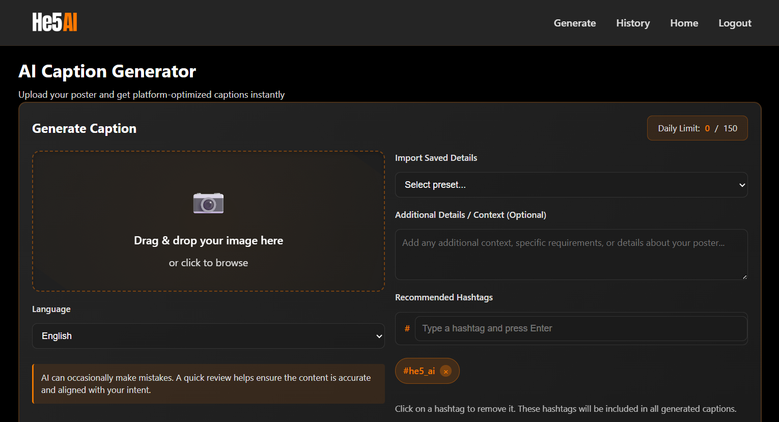 HE5 AI Dashboard Preview
