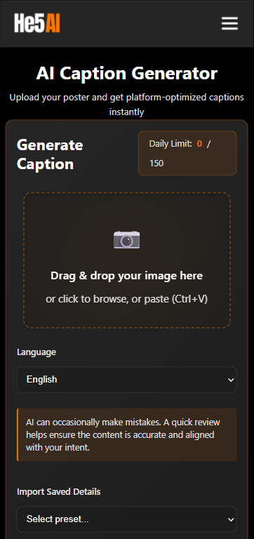 HE5 AI Mobile Interface